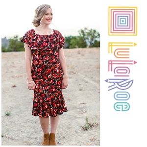 Plus Size CiCi Off Shoulder Floral Mermaid Dress